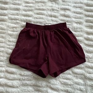 NWOT maroon soffe shorts